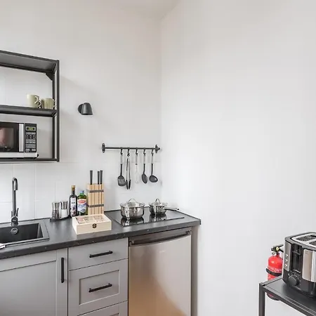 Design-apartments - Kueche, Smart-tv, Homeoffice - By Lott Living Duisburgo